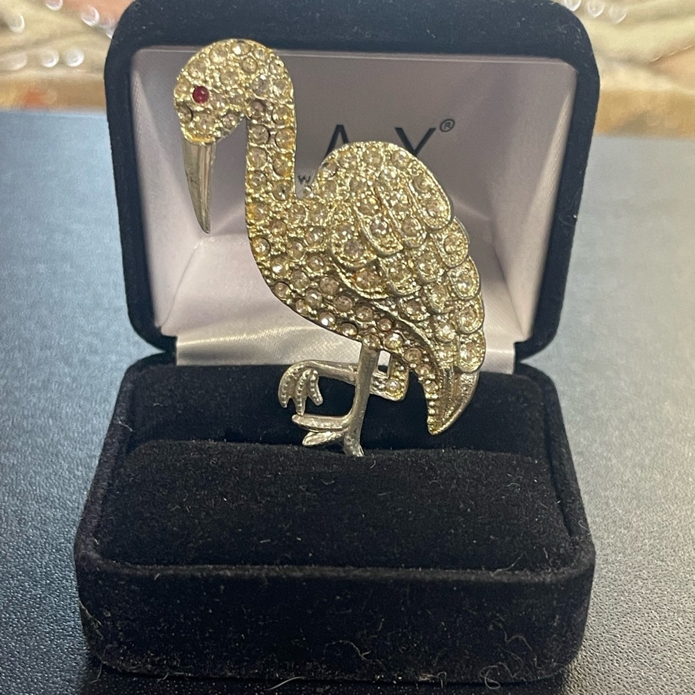 Vintage Flamingo Brooch